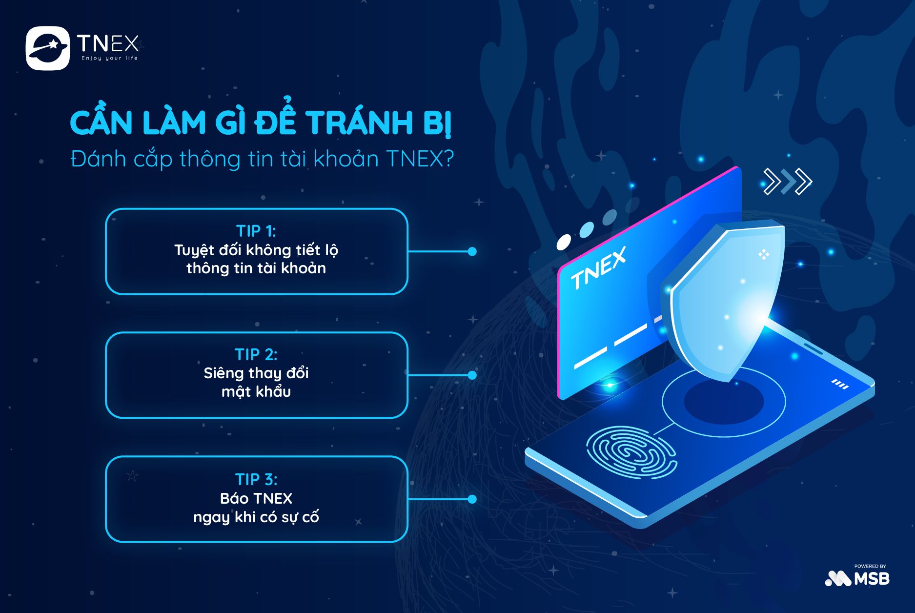 Cần làm gì để tránh bị Đánh cắp thông tin tài khoản TNEX