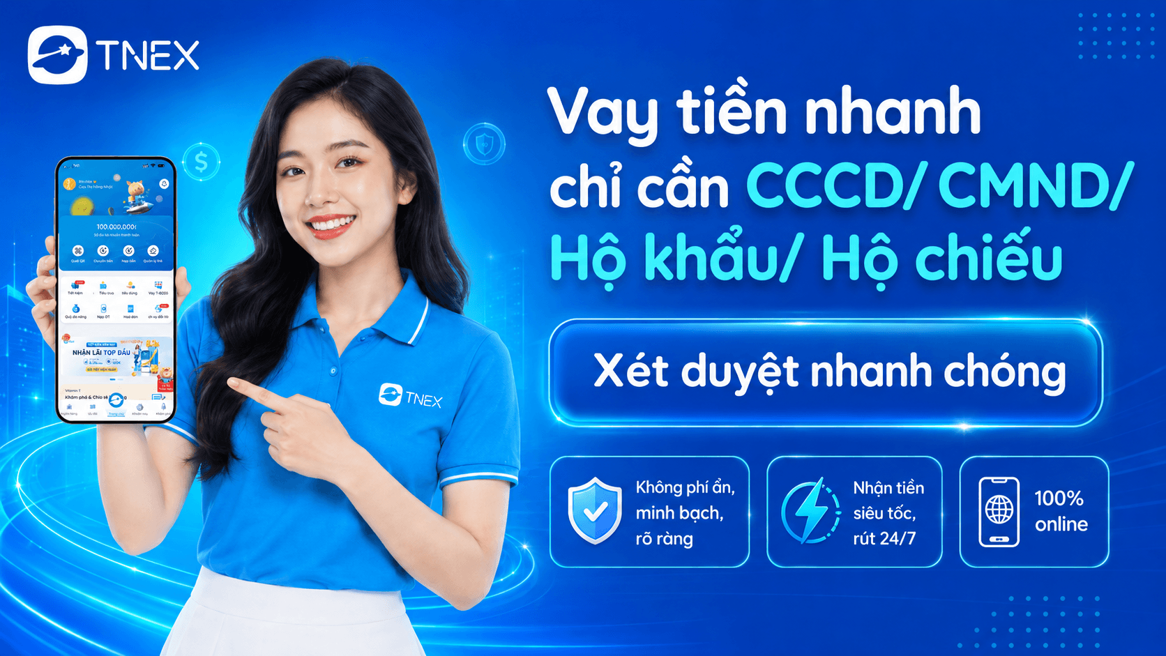 Vay tiền nhanh chỉ cần CCCD/ CMND/ Hộ khẩu/ Hộ chiếu
Vay tiền nhanh chỉ cần CCCD/ CMND/ Hộ khẩu/ Hộ chiếu